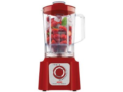 Liquidificador Arno Power Max 1000 15 Velocidades 1000W Vermelho LN54