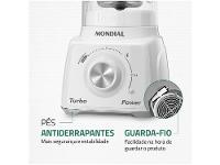 Liquidificador Mondial Turbo Power L-99-WG com Filtro 3 Velocidades 500W Branco e Cinza - 7