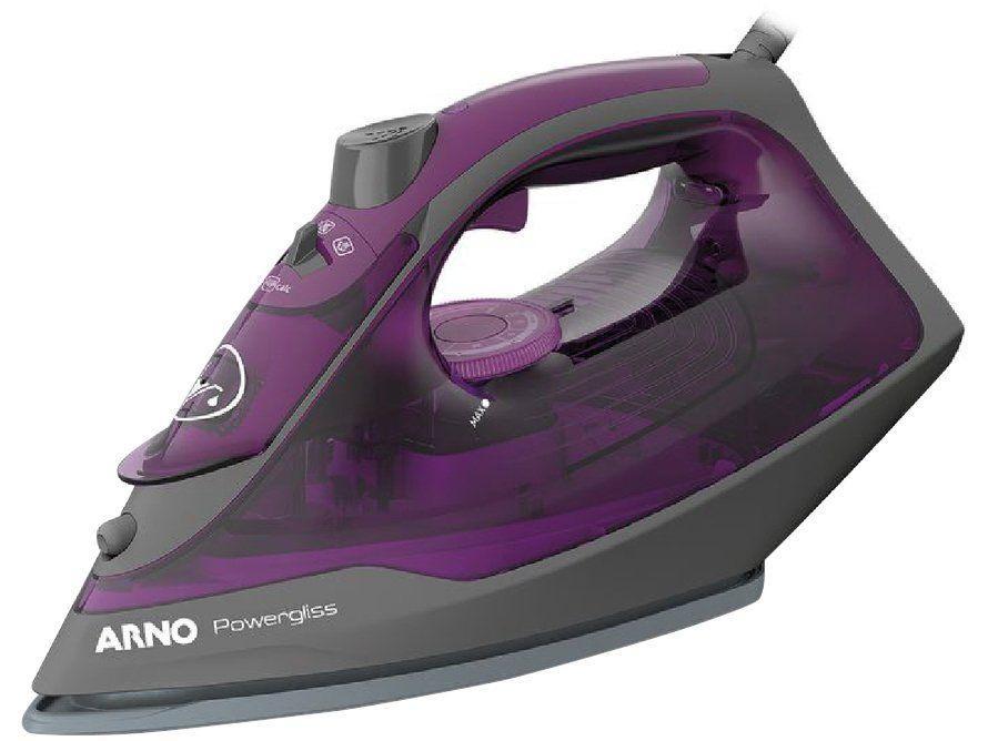 Ferro de Passar Roupa a Vapor e a Seco Arno Powergliss com Base Cerâmica XGlide FPO1 Cinza e Roxo - 28