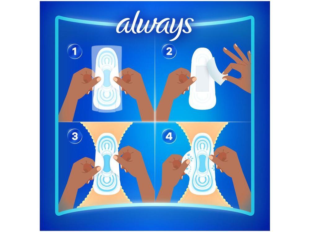 Absorvente Always Super Proteção Seca com Abas - 18