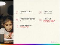 Luminária de Mesa LED Geonav Office LBQIBK - com Carregador - 2