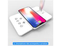 Luminária de Mesa LED Geonav Office LBQIBK - com Carregador - 5