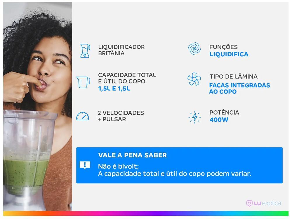 Liquidificador Britânia Diamante Branco - 2