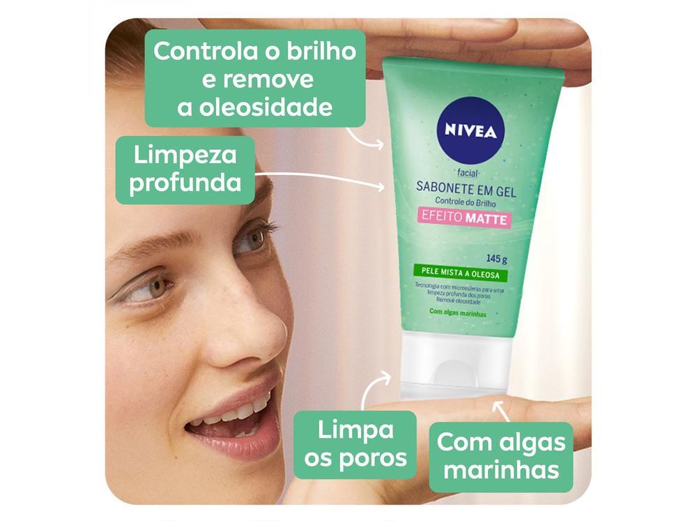 Sabonete Gel Facial Nivea Controle do Brilho Efeito Matte 150ml - 12