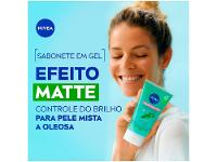 Sabonete Gel Facial Nivea Controle do Brilho Efeito Matte 150ml - 3