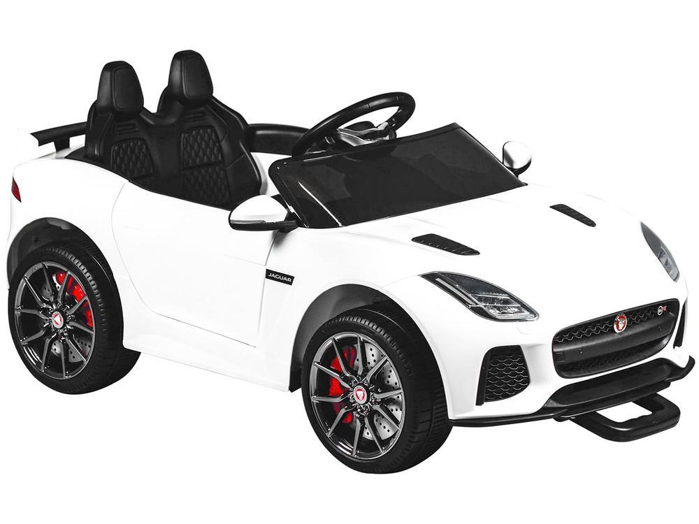 Carro Elétrico Infantil Jaguar Branco Bandeirante - 11