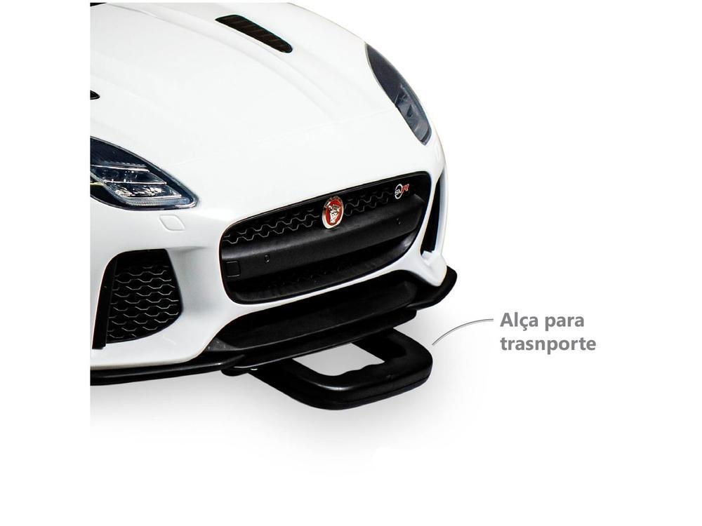 Carro Elétrico Infantil Jaguar Branco Bandeirante - 14