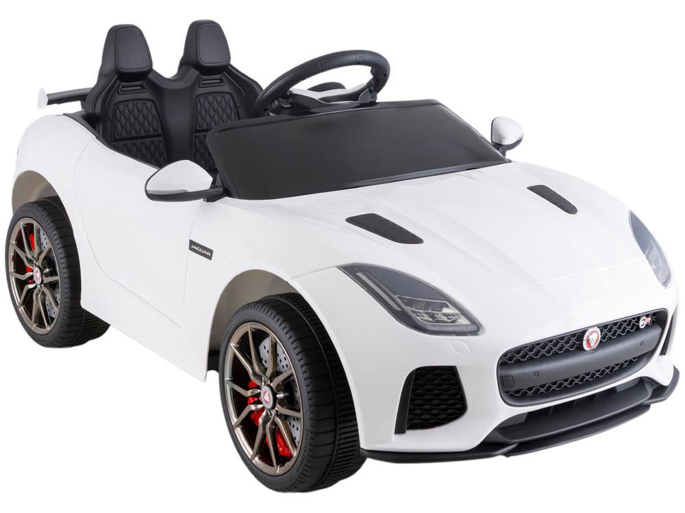 Carro Elétrico Infantil Jaguar Branco Bandeirante - 4