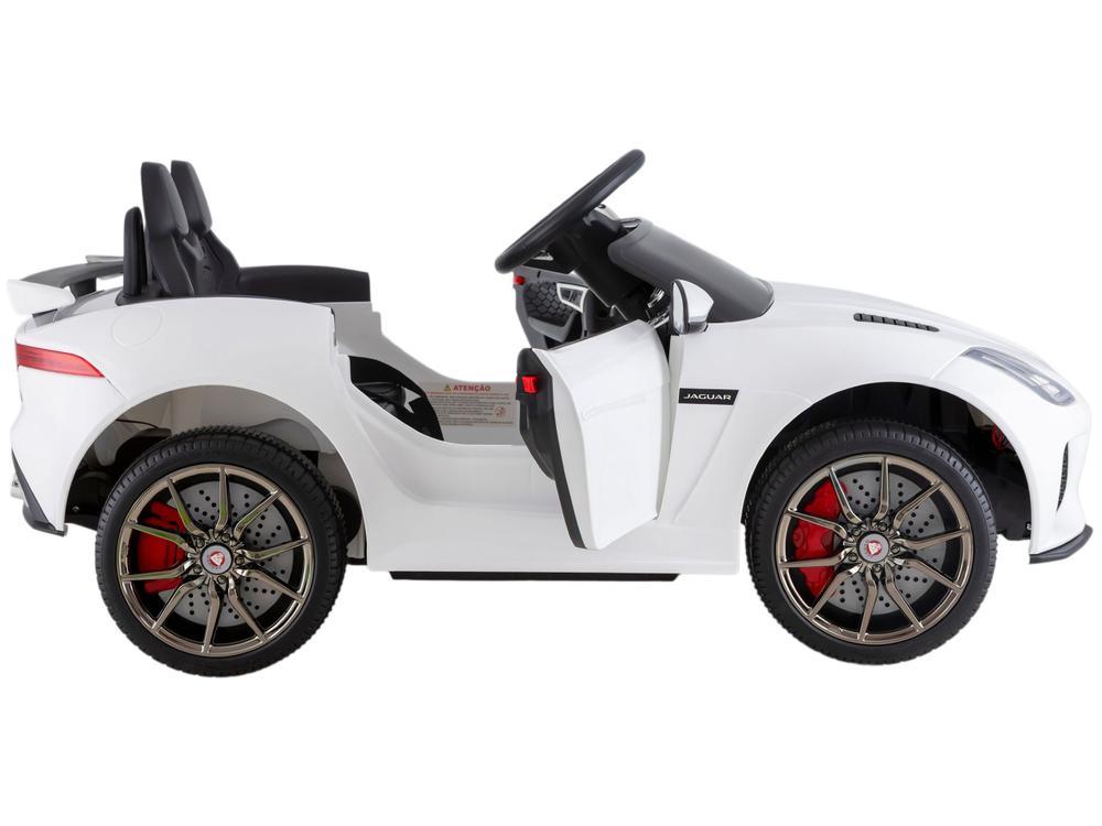 Carro Elétrico Infantil Jaguar Branco Bandeirante - 6