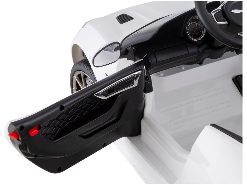 Carro Elétrico Infantil Jaguar Branco Bandeirante - 8