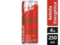 Bebida Energética Red Bull Melancia 250ml 4 Unidades - 2