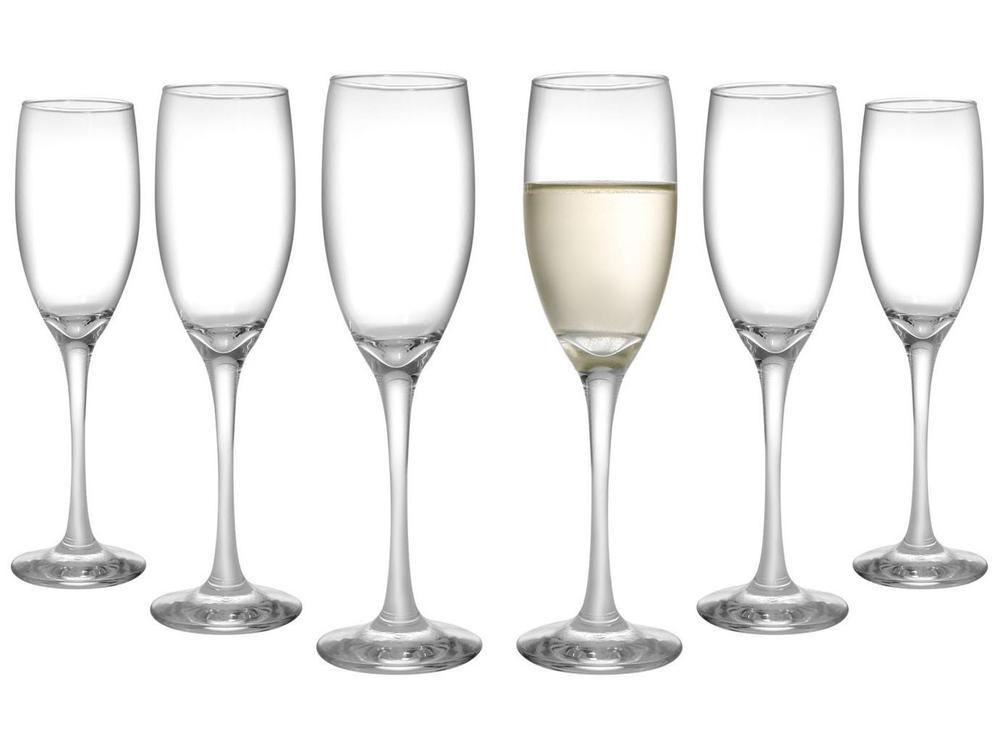 Jogo de Taças para Champanhe Vidro 6 Peças 190ml - 4