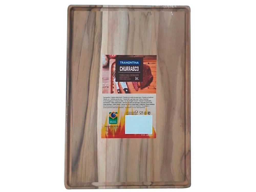 Tábua para Churrasco de Madeira Retangular Tramontina 13456052 40x28cm - 1