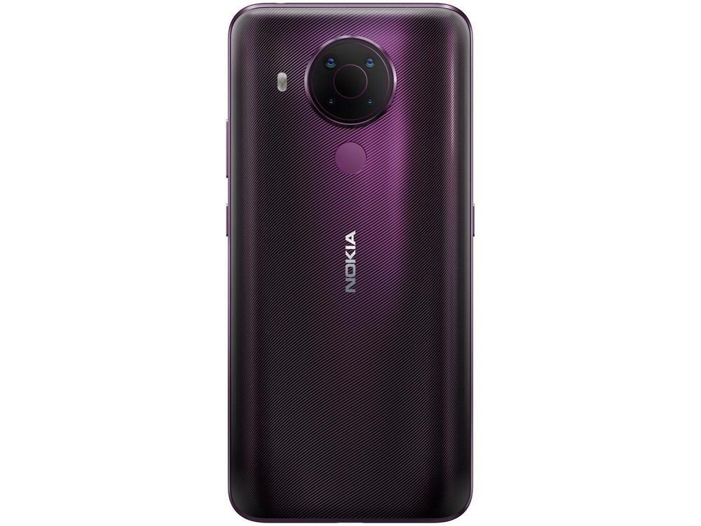 Smartphone Nokia 5.4 128GB Roxo 4G Octa-Core - 4GB RAM Tela 6,39” Câm. Quádrupla + Selfie 16MP - 8