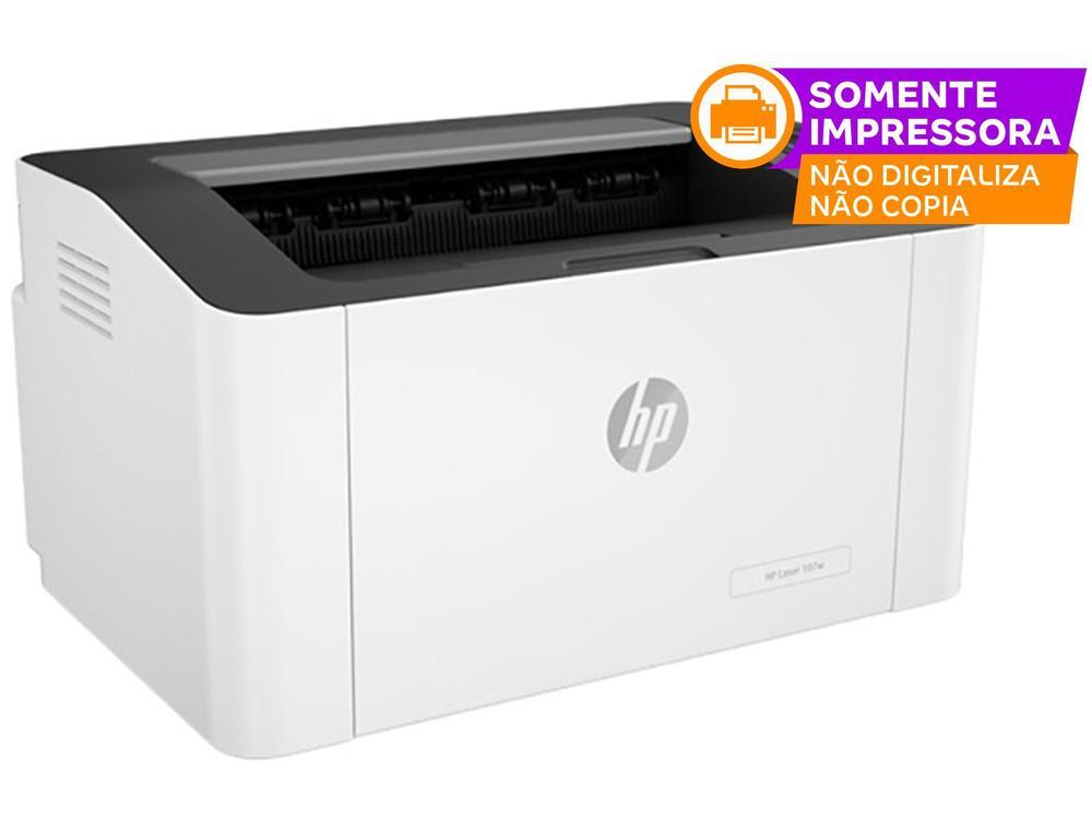 Impressora HP Laser 107W Preto e Branco Wi-Fi - 2