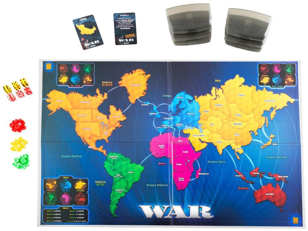 Jogo War Tabuleiro O Jogo da Estratégia - 2