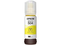 Garrafa de Tinta Epson T504 Amarelo Original Refil - 1