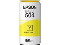 Garrafa de Tinta Epson T504 Amarelo Original Refil