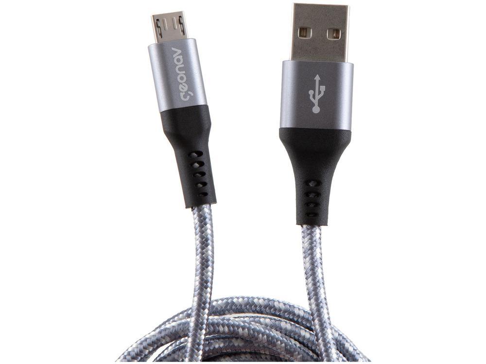 Cabo Micro USB Universal 1,5m Ultraresistente Geonav MIC15T - 3
