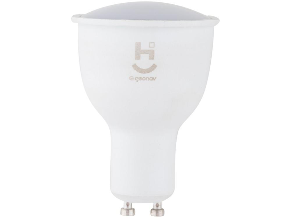 Lâmpada Smart Dicróica Geonav GU10 Branca Dimerizável 5W 2700K Hi HIG10QF - 1