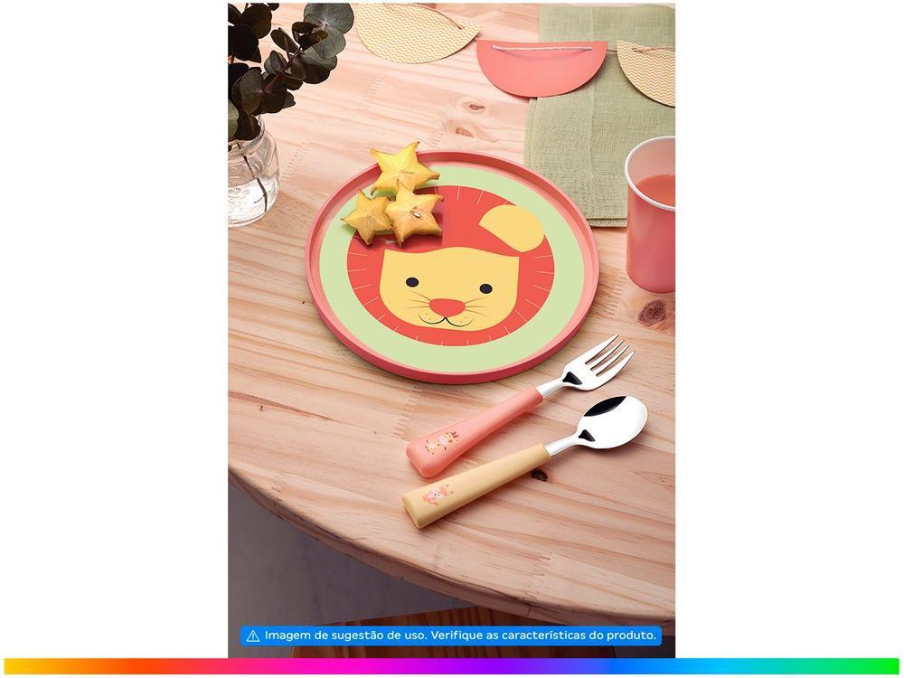 Kit Prato Infantil 3 Peças Tramontina Leão Baby Friends com Garfo com Colher - 2