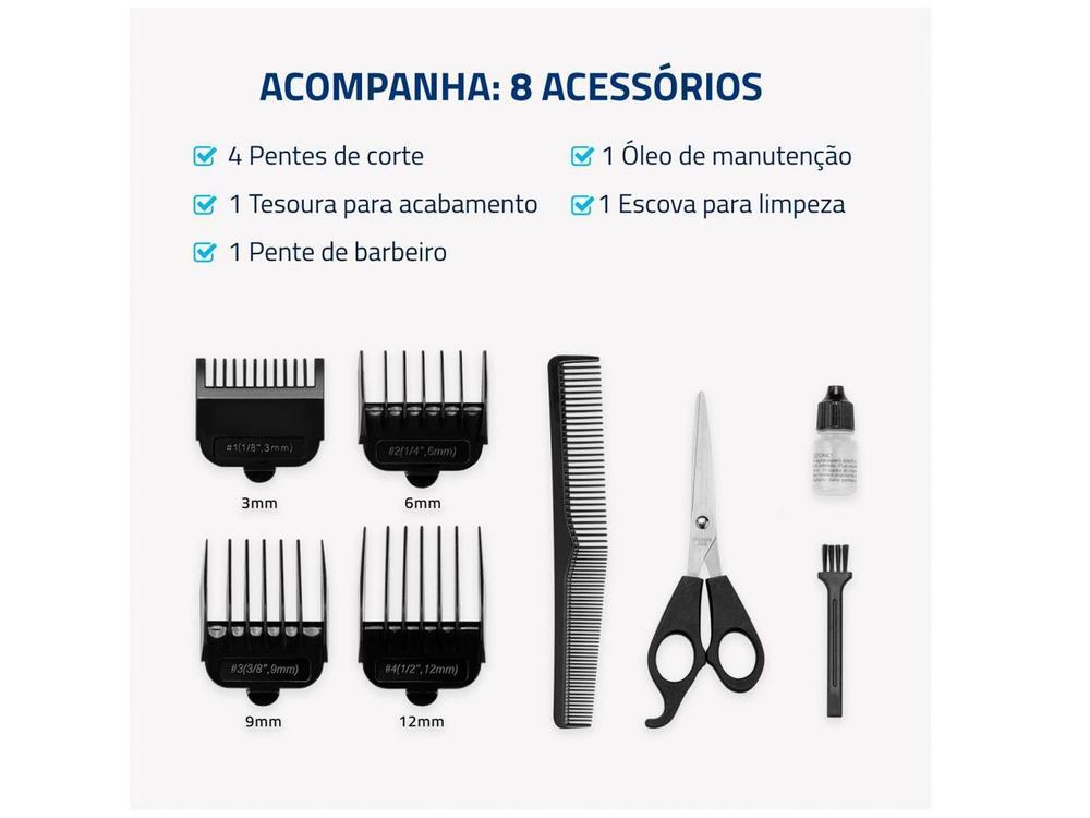 Máquina de Cortar Cabelo Mondial Titanium Power - 5