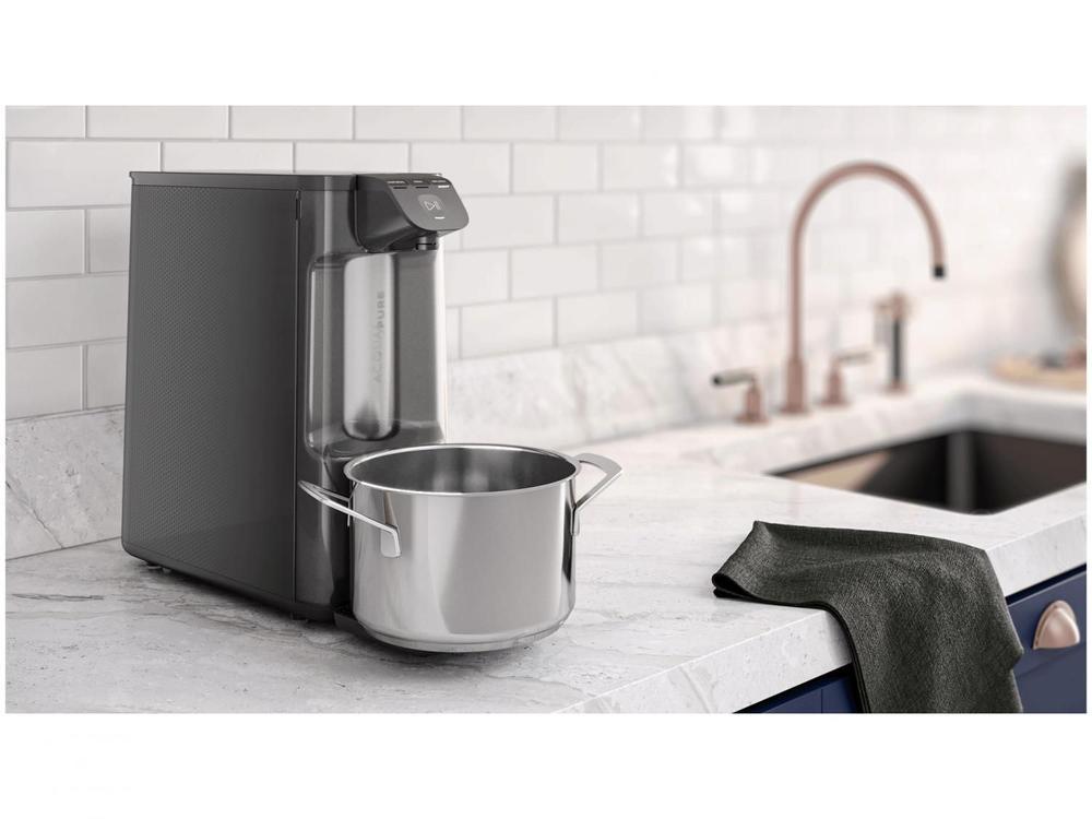 Purificador de Água Electrolux de Mesa Cinza Acqua Pure4x Água Gelada e Natural PE12G - 12
