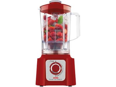 Liquidificador Arno Power Max 1000 15 Velocidades 1000W Vermelho LN54