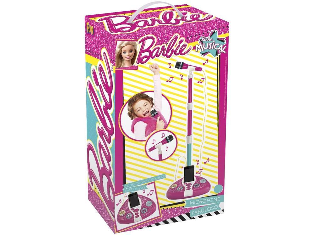 Microfone Infantil Barbie Fabuloso com Pedestal - 7