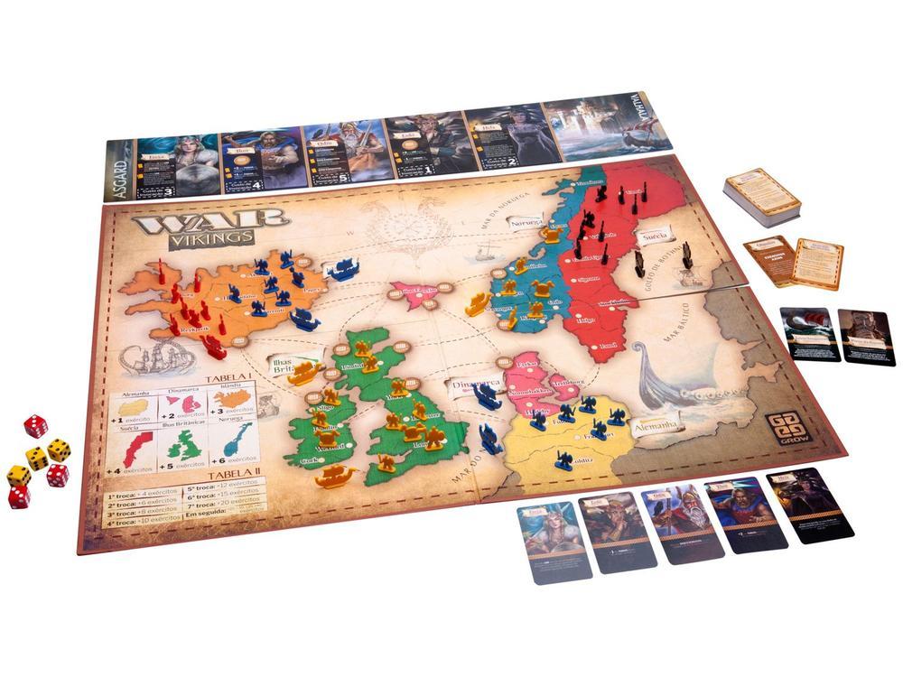 Jogo War Vikings Tabuleiro O Jogo da Estratégia - 2