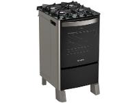 Fogão 4 Bocas Esmaltec Preto Mesa de Vidro Esmeralda Glass - 9