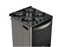 Fogão 4 Bocas Esmaltec Preto Mesa de Vidro Esmeralda Glass - 11