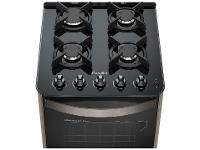 Fogão 4 Bocas Esmaltec Preto Mesa de Vidro Esmeralda Glass - 8