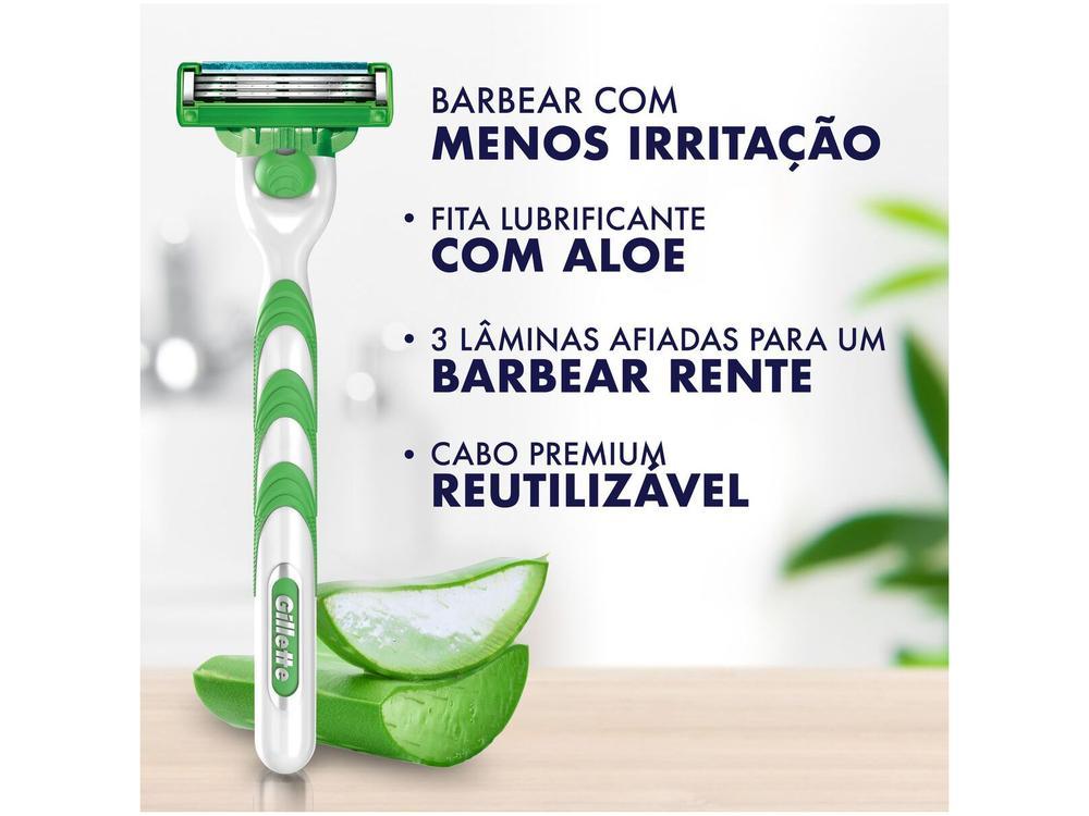 Aparelho de Barbear Recarregável Gillette Sensitive Mach 3 9 Cargas - 15