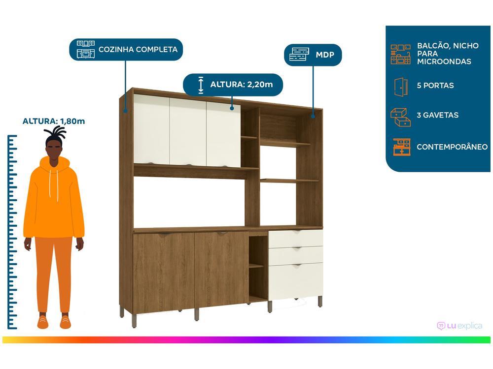 Cozinha Completa Kappesberg com Balcão - 2