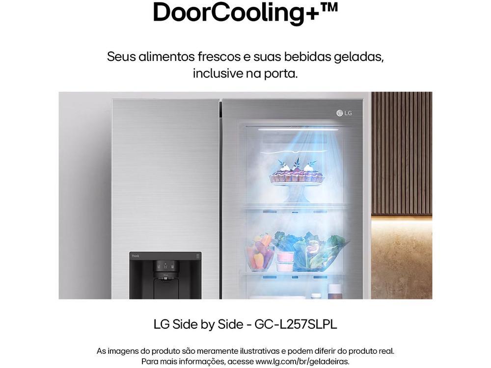 Geladeira/Refrigerador LG Frost Free Smart Side by Side 611L com Dispenser de Água GC-L257S - 7