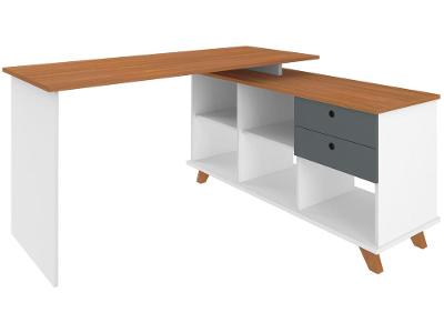 Escrivaninha de Canto 2 Gavetas Artany Home Office