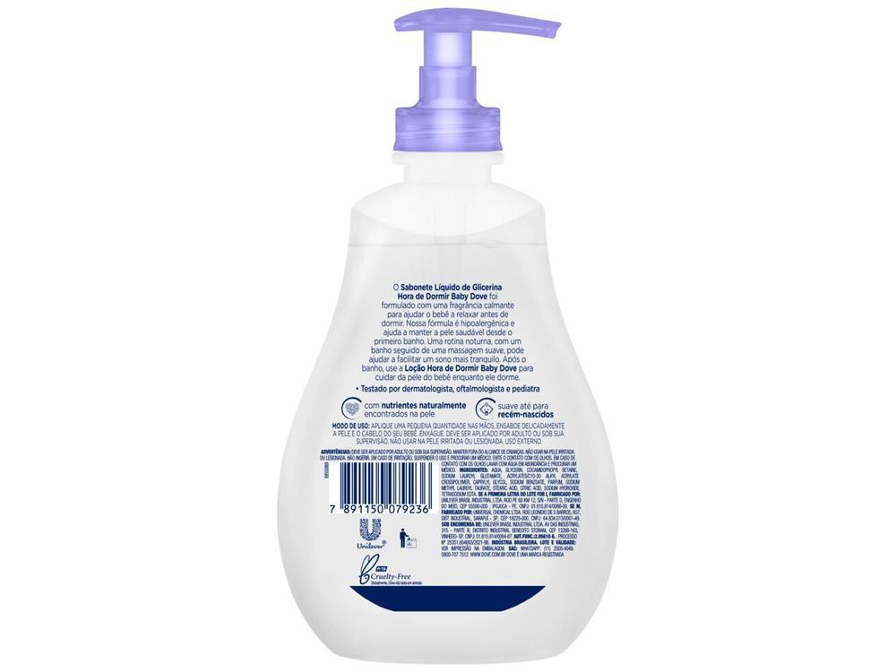 Sabonete Infantil Líquido Relaxante de Glicerina Baby Dove Hora de Dormir 400ml - 20