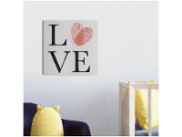 Placa Decorativa MDF Tipográficos Love Coração - 2