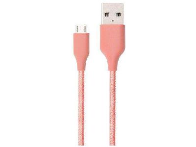 Cabo Micro USB Universal Ultraresistente Rosa 