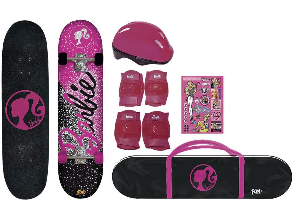 Skate Barbie Fun com Kit de Proteção - 3