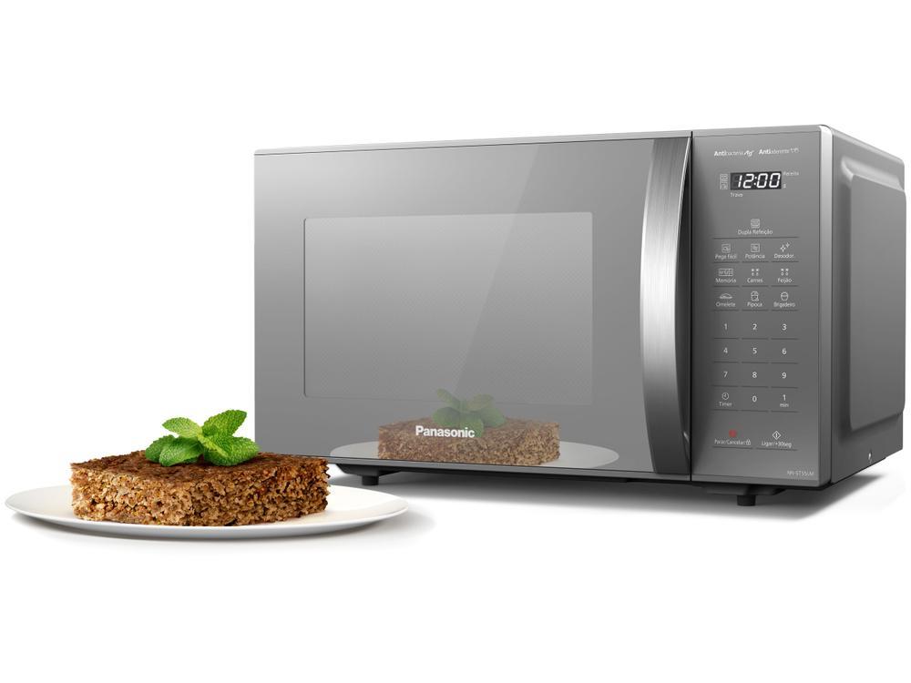 Micro-ondas Panasonic 27L NN-ST55LM Prata - 9