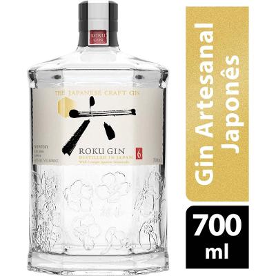 Gin Japonês Roku Artesanal 700ml