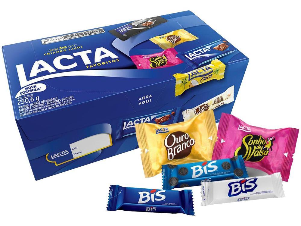 Caixa de Chocolates Variedades Lacta Favoritos 250g - 1