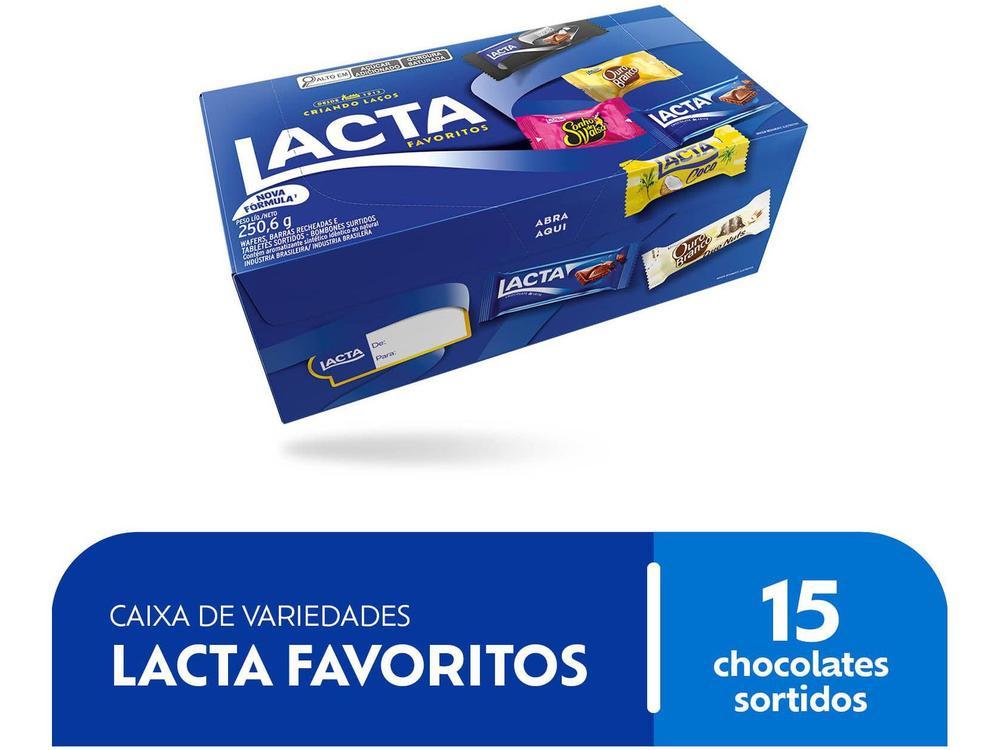 Caixa de Chocolates Variedades Lacta Favoritos 250g - 3