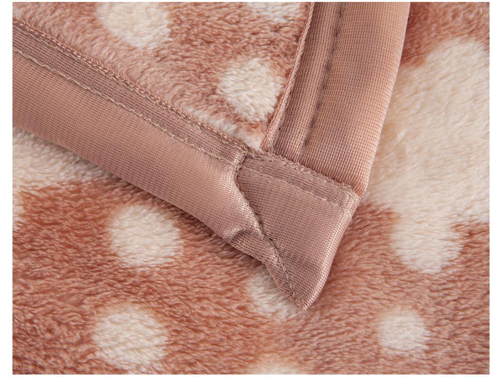 Cobertor Casal Poliéster Dyuri Plus Nilo Bege e Rose - 6