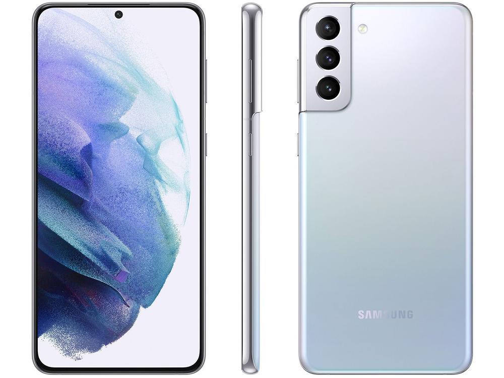 Smartphone Samsung Galaxy S21+ 256GB Prata 5G 8GB RAM 6,7" Câm. Tripla + Selfie 10MP Dual Chip - 1