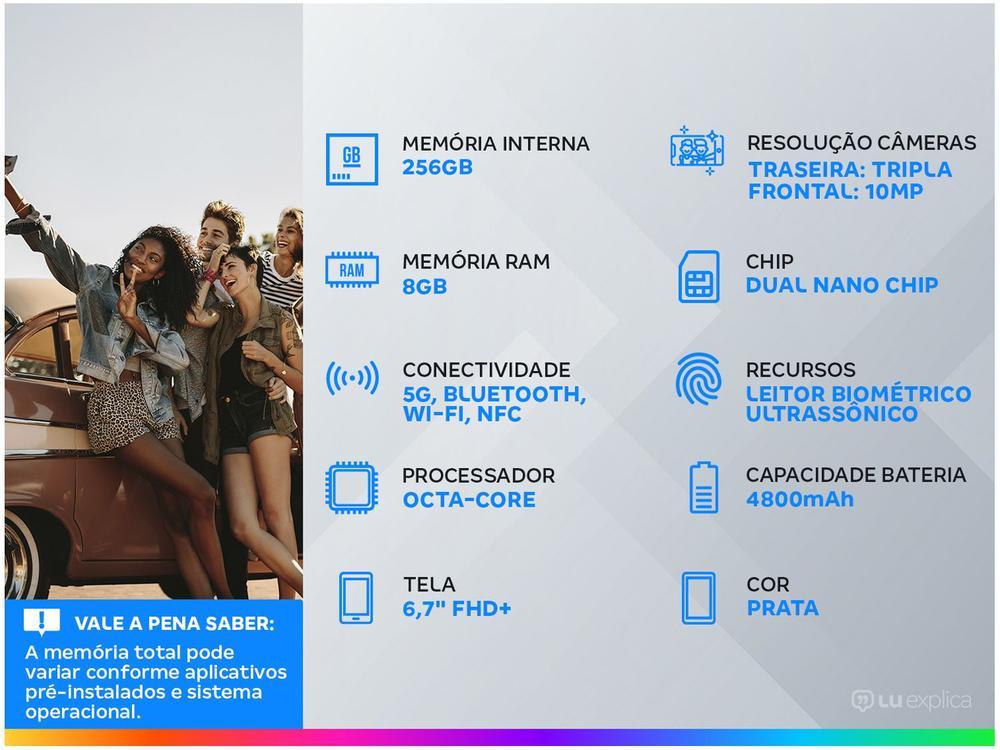 Smartphone Samsung Galaxy S21+ 256GB Prata 5G 8GB RAM 6,7" Câm. Tripla + Selfie 10MP Dual Chip - 2