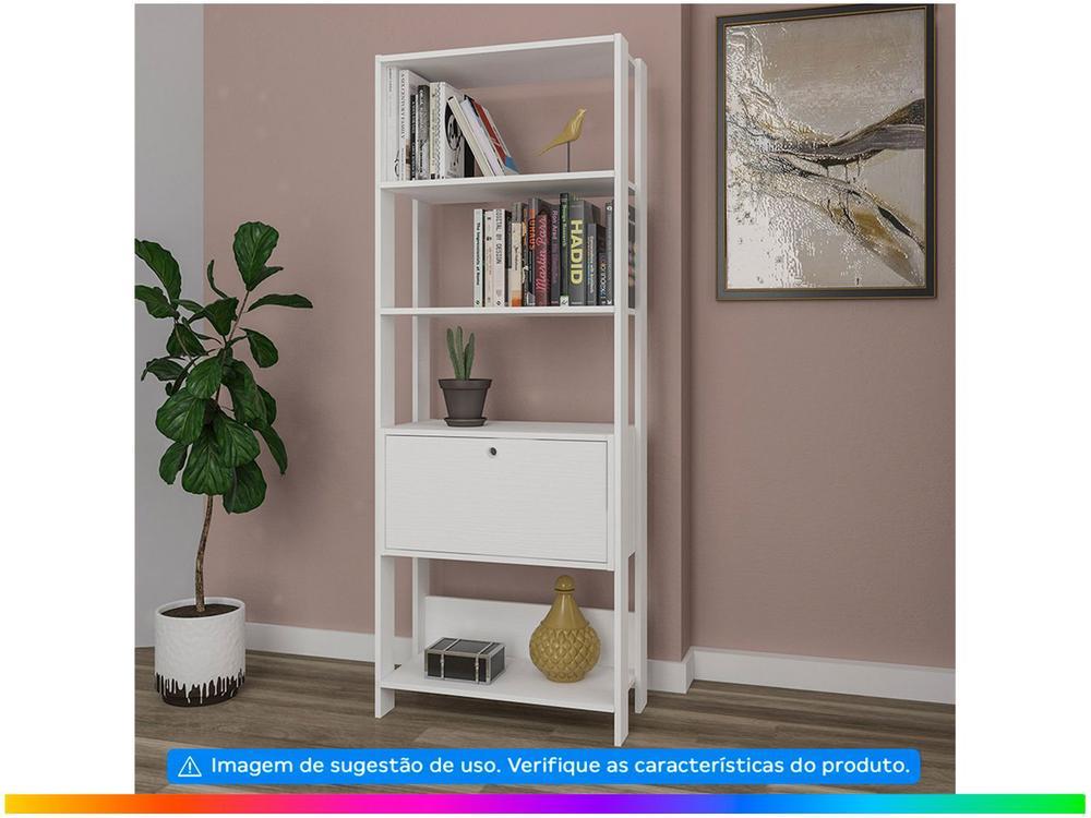 Estante para Livros 1 Porta 4 Prateleiras - 2
