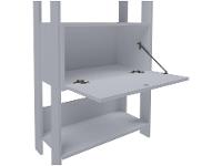 Estante para Livros 1 Porta 4 Prateleiras - 6